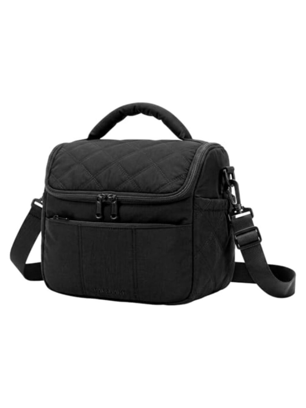 Insulated Quilted Puffer Lunch Bag Tote for Work Travel Meal Prep